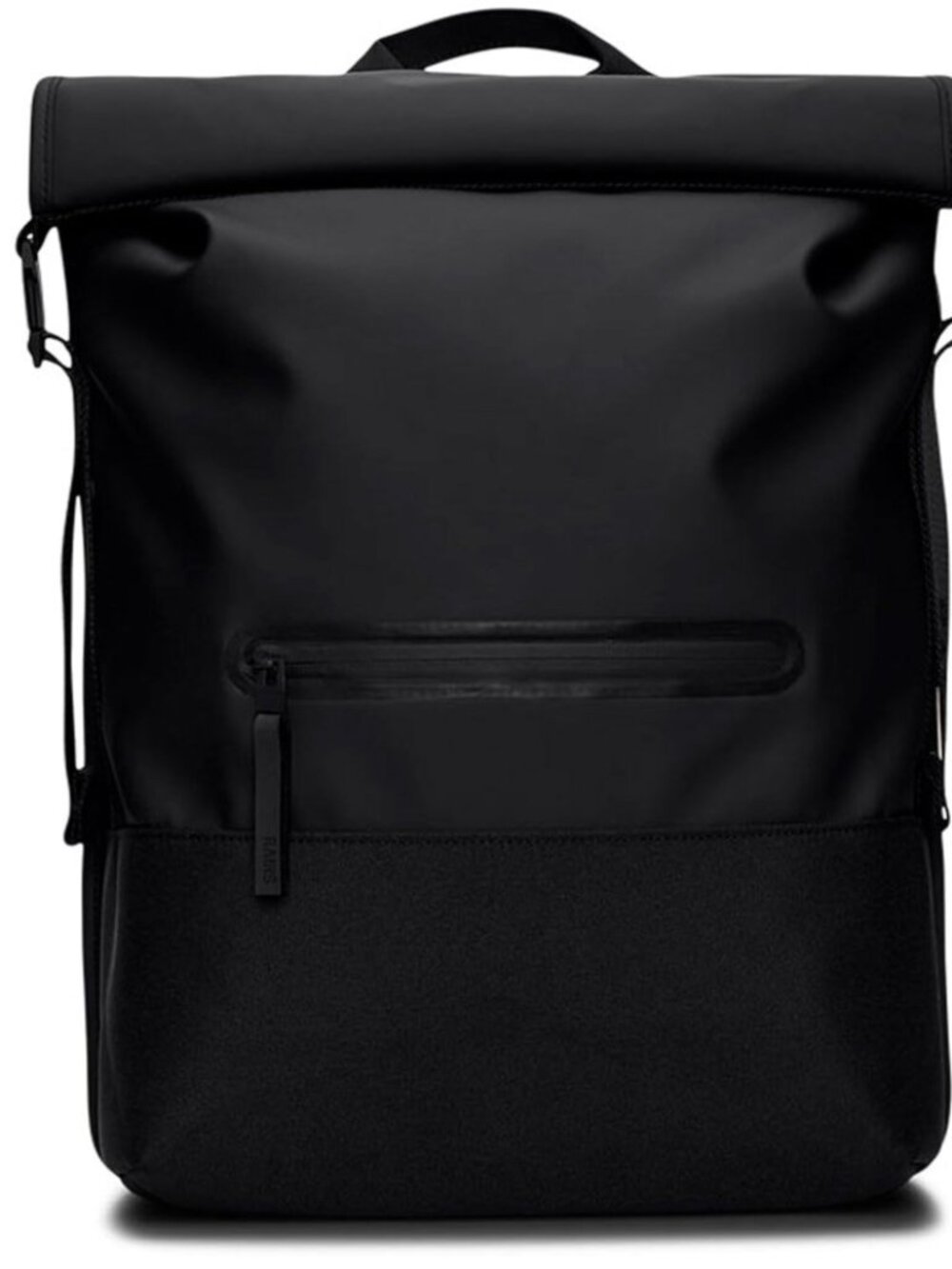 RAINS Trail Rolltop Bag Luggage Backpack - Black $185 NEW NWT